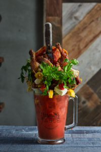 A bloody mary cocktail from farmers table