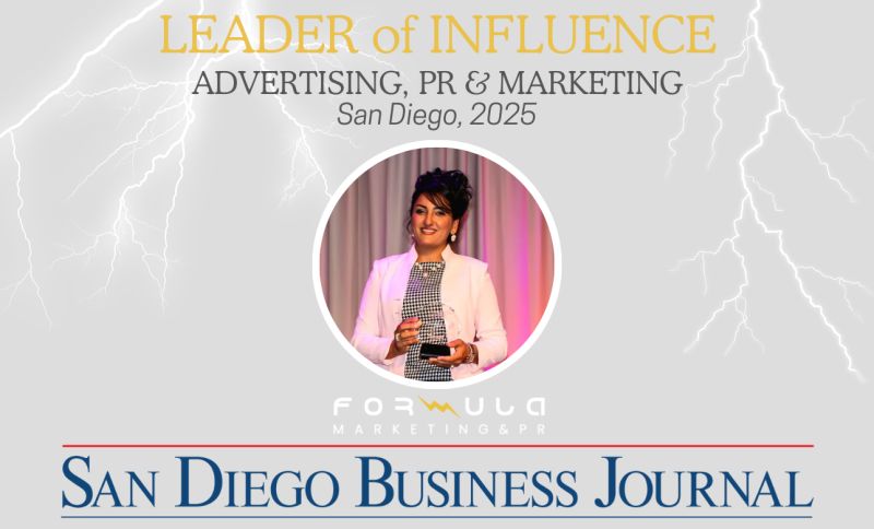 Formula Marketing Recognized for Leadership in San Diego’s Marketing Industry